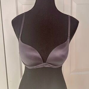 Victoria’s Secret Steel Grey Bio-Fit Push-Up Bra with Convertible Straps in 34B